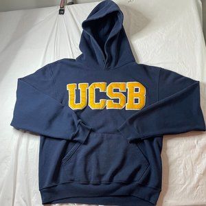 UCSB Campus Collection University Santa Barbara Hoodie Blue Medium Made USA